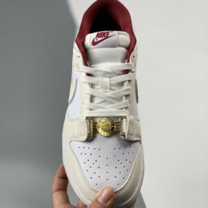 Nike Dunk Low Just Do It White Red-Photon Dust DV1160-100 For Sale