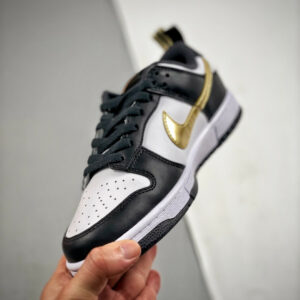 Nike Dunk Low Off Noir White Metallic Gold DH9764-001 For Sale