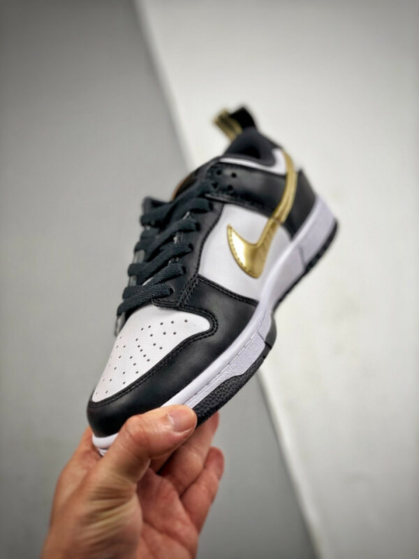 Nike Dunk Low Off Noir White Metallic Gold DH9764-001 For Sale