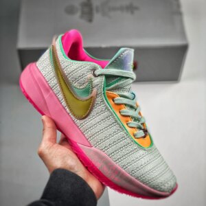 Nike LeBron 20 Time Machine Barely Green Multi-Color-Pink DJ5423-300 For Sale