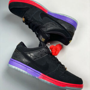 Nike SB Dunk Low BHM Black Black-Purple Venom 504750-001 For Sale