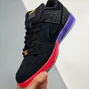 Nike SB Dunk Low BHM Black Black-Purple Venom 504750-001 For Sale