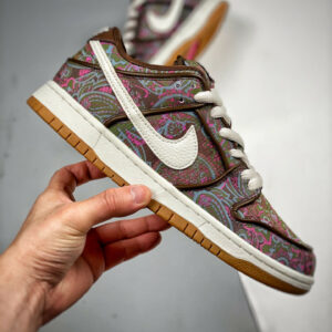 Nike SB Dunk Low Paisley Brown Burgundy-Green-Pink DH7534-200 For Sale