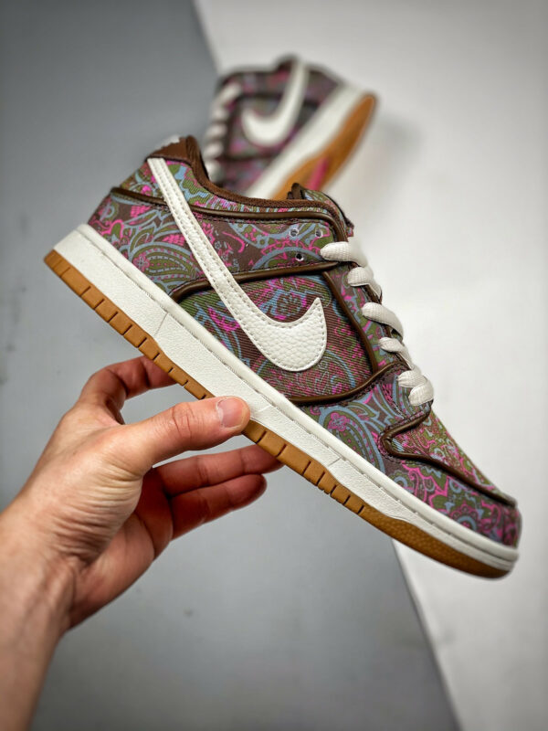 Nike SB Dunk Low Paisley Brown Burgundy-Green-Pink DH7534-200 For Sale