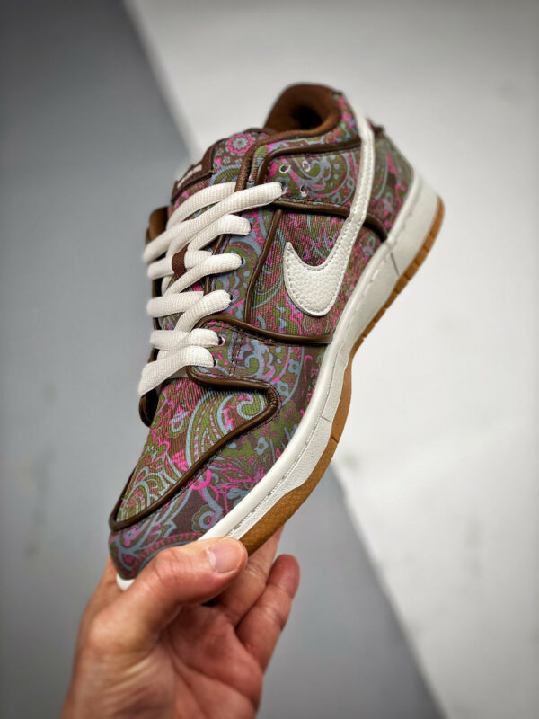 Nike SB Dunk Low Paisley Brown Burgundy-Green-Pink DH7534-200 For Sale