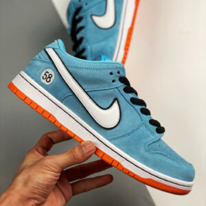 Nike SB Dunk Low Pro Club 58 Blue Chill Safety Orange Black White For Sale