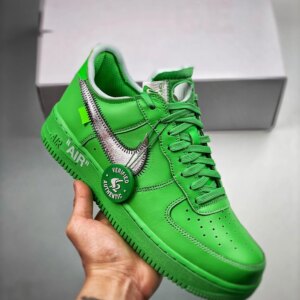 Off-White x Nike Air Force 1 Low Light Green Spark DX1419-300 For Sale