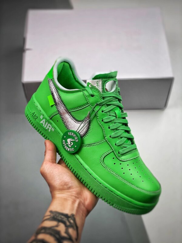 Off-White x Nike Air Force 1 Low Light Green Spark DX1419-300 For Sale