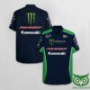 Pro Circuit Kawasaki Dark Blue And Green Hawaiian Shirt