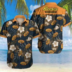 Reeses Peanut For Men Custom Hawaiian Shirt