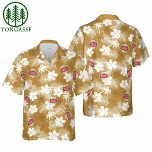 Stella Artois Beer Floral Hawaiian Shirt