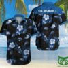 Subaru Anime Blue Floral Black Hawaiian Shirt
