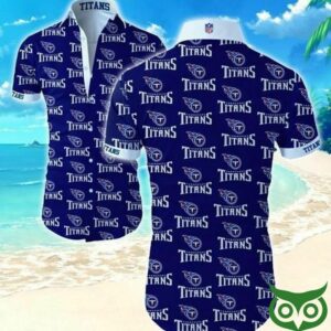 Tennessee Titans Dark Blue With Hawaiian Shirt