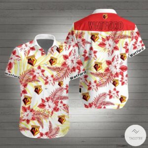 Watford F.C Hawaiian Shirt Beach Outfit Summer