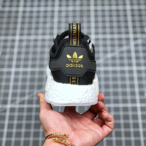 Adidas NMD R1 Black Gold Metallic Crystal White FW6433 For Sale