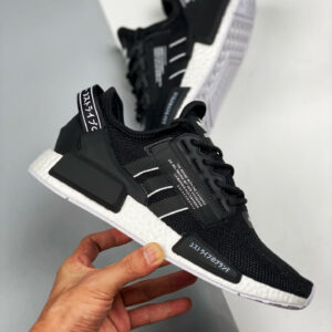 Adidas NMD R1 V2 Black White For Sale