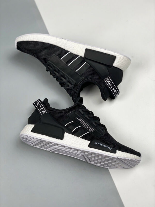 Adidas NMD R1 V2 Black White For Sale