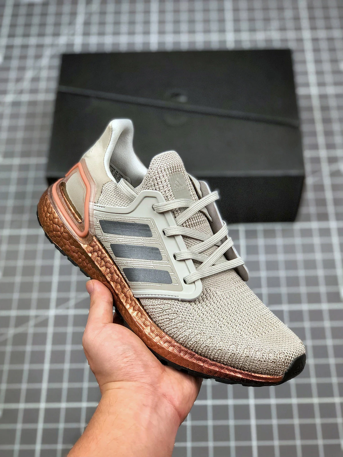 Adidas Ultra Boost 20 Metal Grey Grey Five Signal Coral For Sale