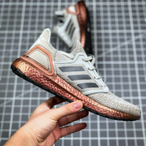 Adidas Ultra Boost 20 Metal Grey Grey Five Signal Coral For Sale