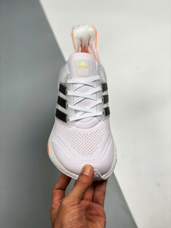 Adidas Ultra Boost 2021 White Core Black Solar Red For Sale