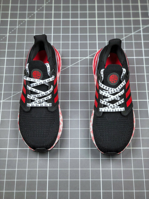 Adidas Ultra Boost 20 Black Glory Red White FX8886 For Sale