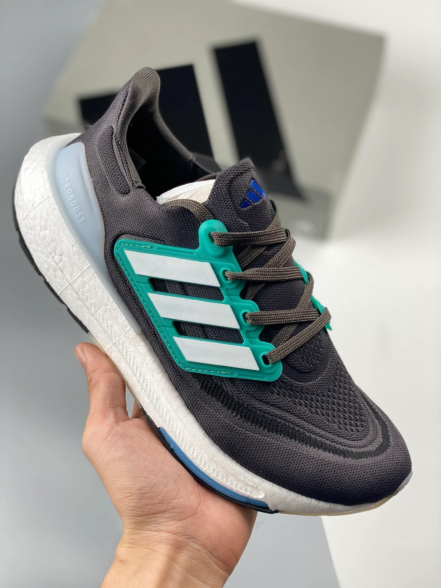 Adidas Ultra Boost Light Carbon Blue Dawn Court Green For Sale