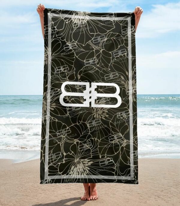 Balenciaga Beach Towel Accessories Summer Item Luxury Fashion Soft Cotton