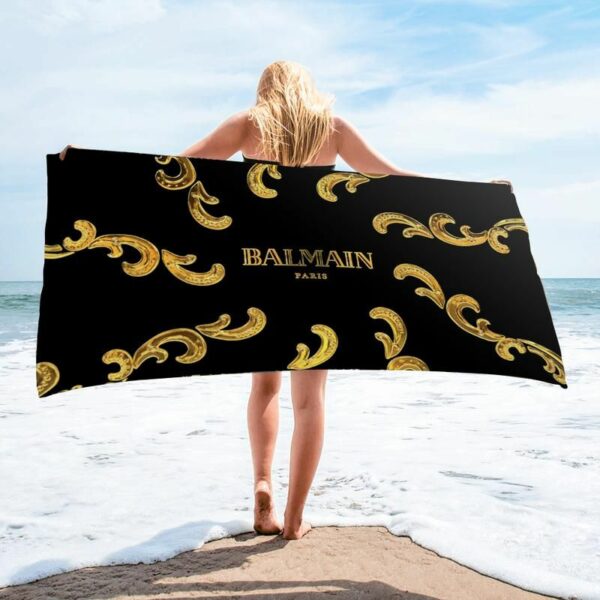 Balmain Beach Towel Soft Cotton Fashion Summer Item Accessories Luxury