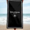 Balmain Beach Towel Summer Item Fashion Accessories Soft Cotton Luxury