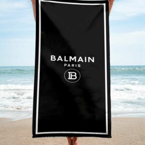 Balmain Beach Towel Summer Item Fashion Accessories Soft Cotton Luxury