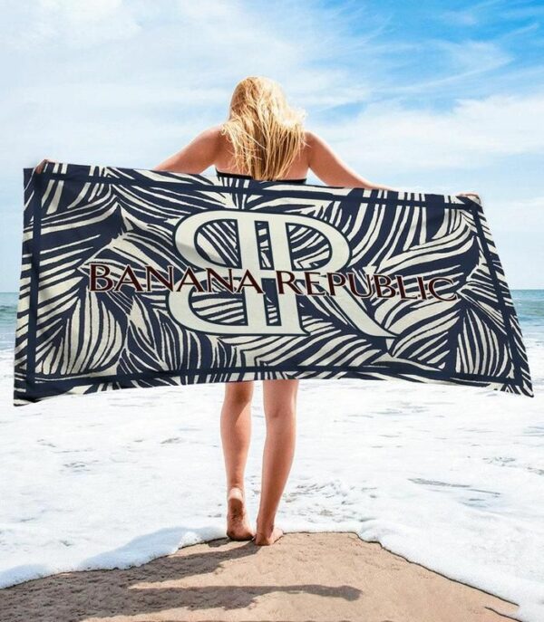 Banana Republic Beach Towel Accessories Soft Cotton Luxury Fashion Summer Item