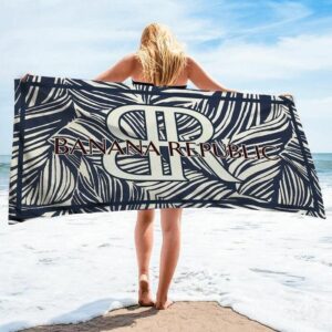 Banana Republic Beach Towel Accessories Soft Cotton Luxury Fashion Summer Item