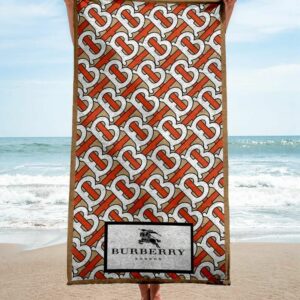 Burberry Beach Towel Fashion Summer Item Luxury Soft Cotton Accessories