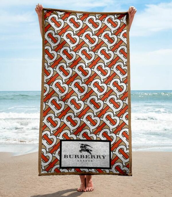 Burberry Beach Towel Fashion Summer Item Luxury Soft Cotton Accessories