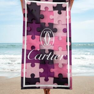 Cartier Beach Towel Fashion Accessories Soft Cotton Luxury Summer Item