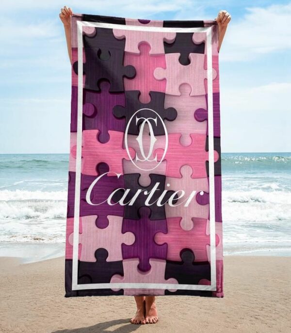 Cartier Beach Towel Fashion Accessories Soft Cotton Luxury Summer Item