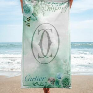 Cartier Beach Towel Luxury Fashion Accessories Summer Item Soft Cotton