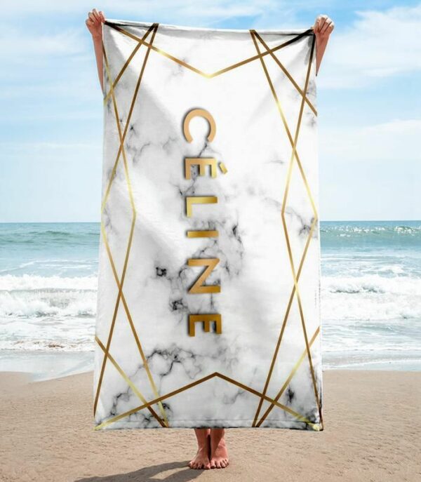 Celine Beach Towel Luxury Fashion Summer Item Accessories Soft Cotton