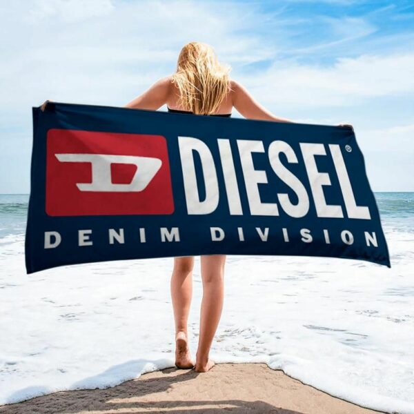 Diesel Beach Towel Accessories Soft Cotton Fashion Summer Item Luxury