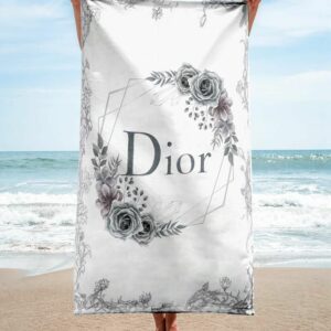 Dior Beach Towel Summer Item Luxury Fashion Accessories Soft Cotton