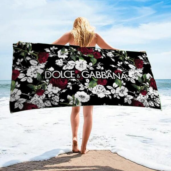 Dolce & Gabbana Beach Towel Accessories Luxury Summer Item Soft Cotton Fashion