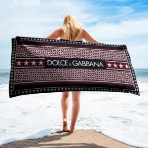 Dolce & Gabbana Beach Towel Summer Item Fashion Soft Cotton Luxury Accessories