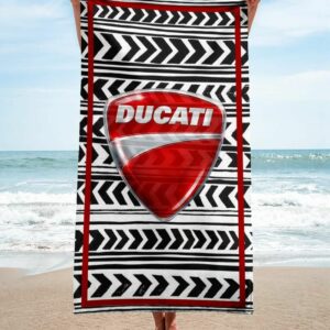 Ducati Beach Towel Luxury Accessories Soft Cotton Fashion Summer Item