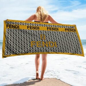 Fendi Beach Towel Accessories Fashion Summer Item Soft Cotton Luxury