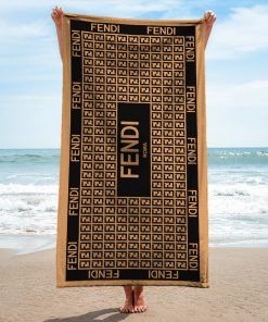 Fendi Beach Towel Luxury Accessories Summer Item Fashion Soft Cotton
