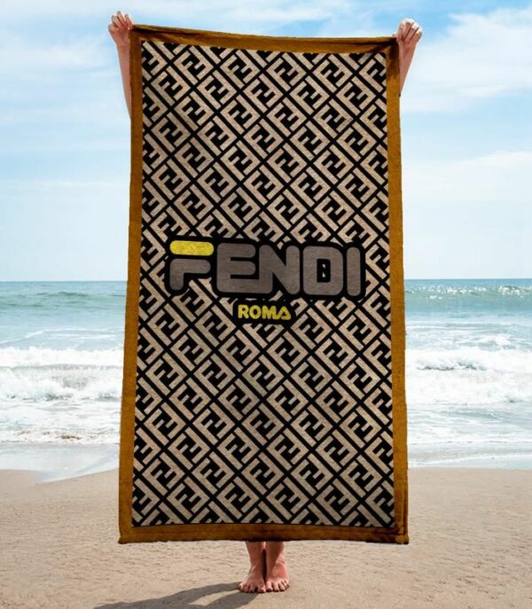 Fendi Beach Towel Luxury Fashion Soft Cotton Accessories Summer Item