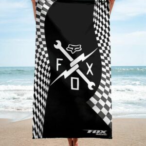 Fox Racing Beach Towel Summer Item Luxury Accessories Fashion Soft Cotton