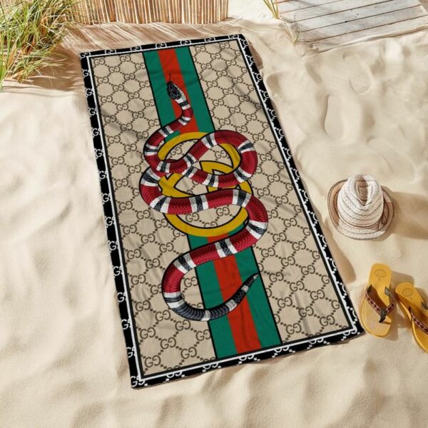 Gucci Beach Towel Accessories Fashion Soft Cotton Summer Item Luxury