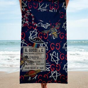 Gucci Beach Towel Fashion Summer Item Accessories Luxury Soft Cotton