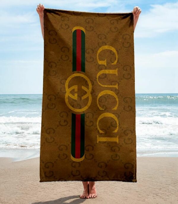 Gucci Beach Towel Soft Cotton Accessories Luxury Fashion Summer Item